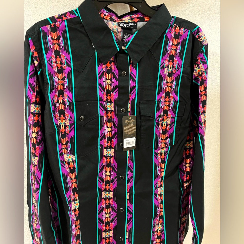 WRANGLER RETRO WOMENS BUTTON DOWN NWT